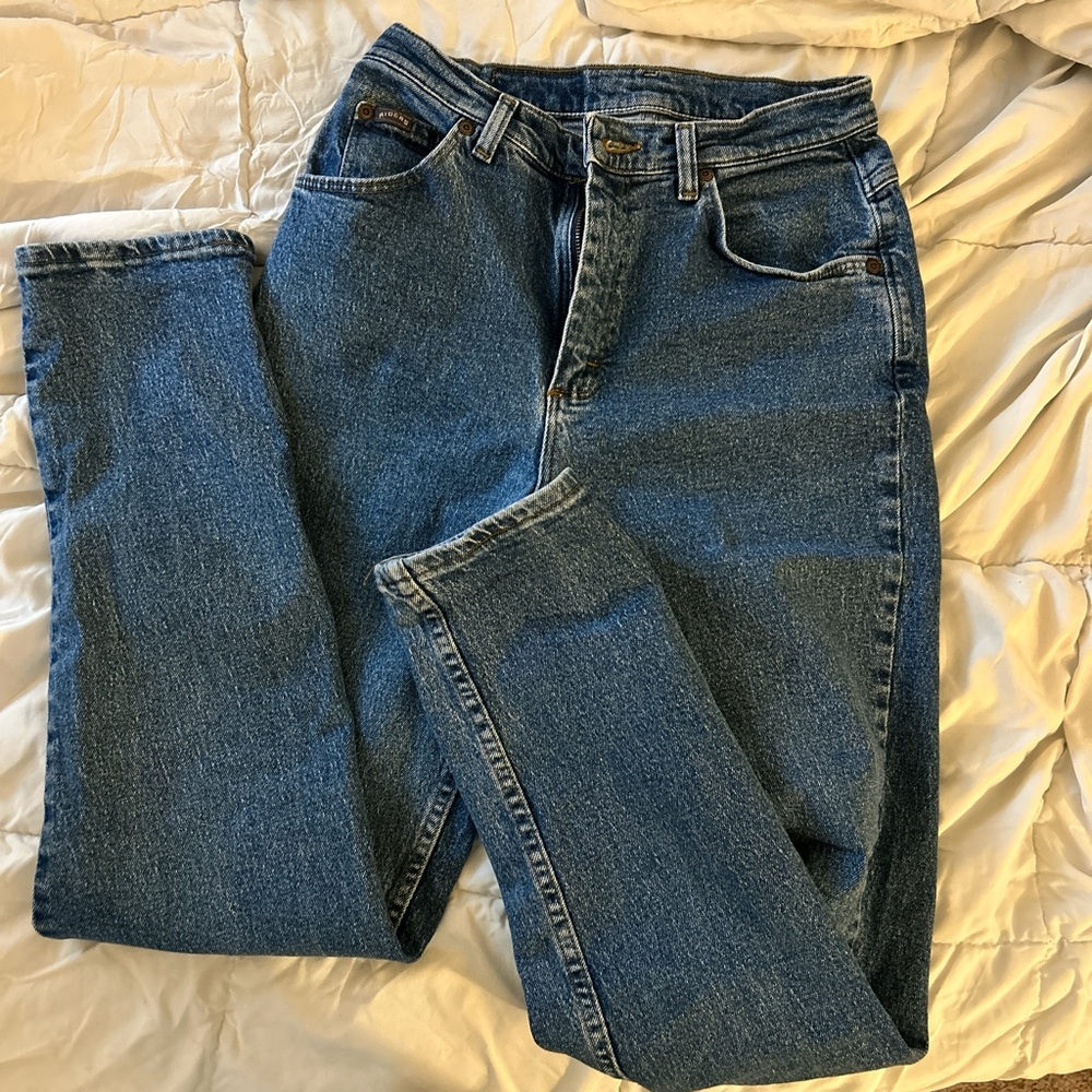 Highwaisted Straight Leg Jeans